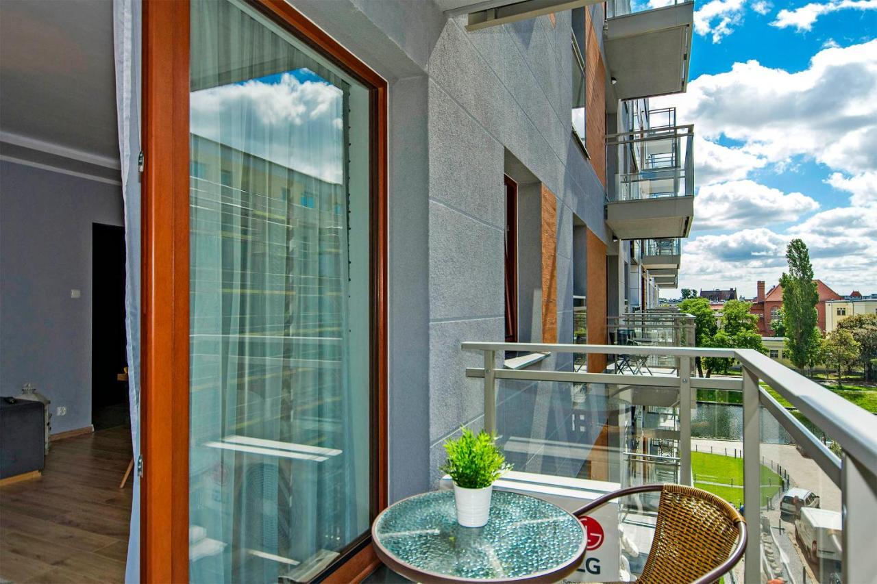Stylish Apartment Oldtown Riverview Balcony Gdansk Exterior photo