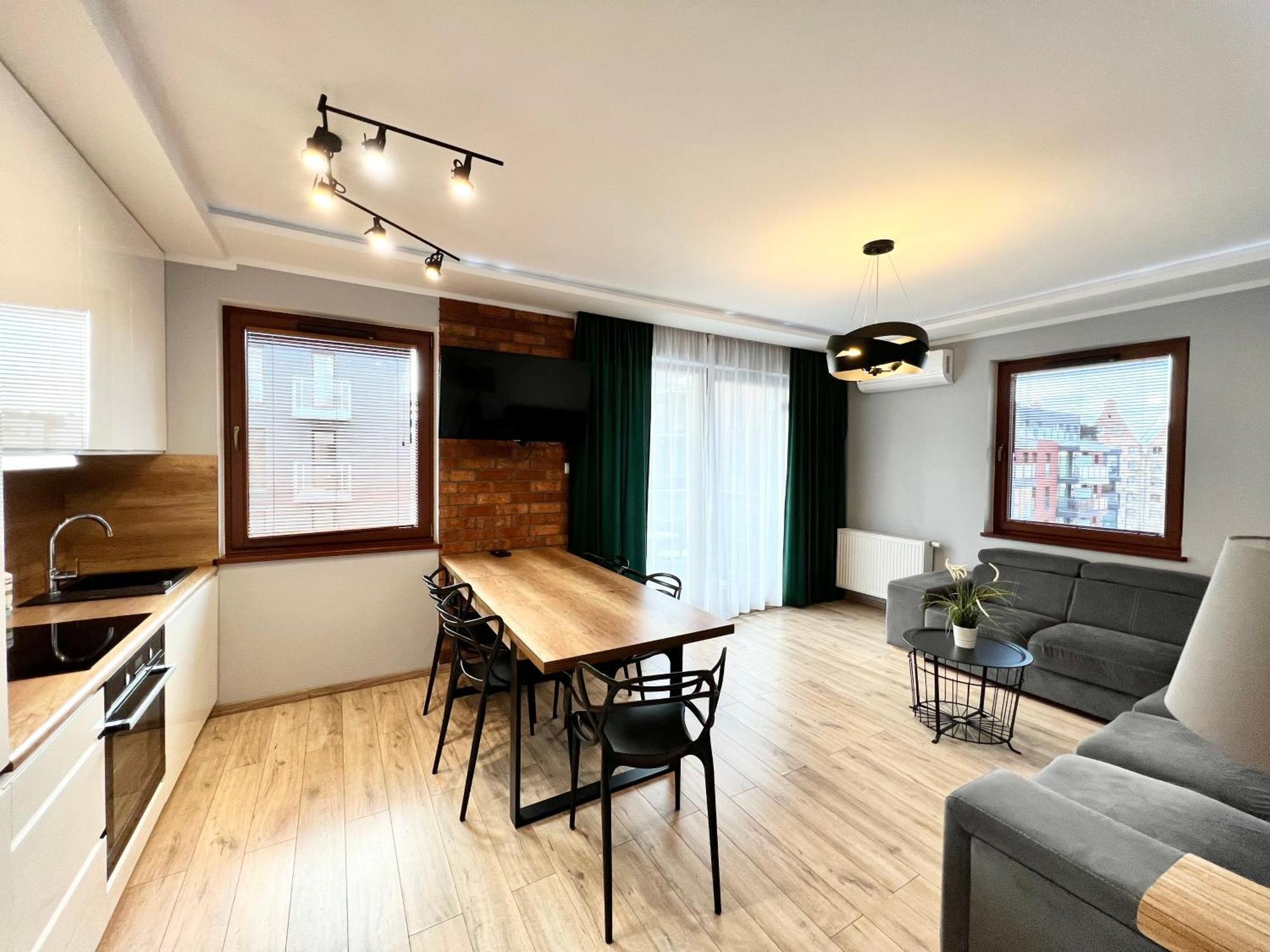 Stylish Apartment Oldtown Riverview Balcony Gdansk Exterior photo